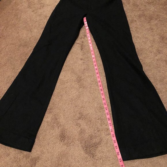Club Monaco Black Wide Leg Wool Pants - Picture 7 of 7